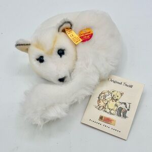 Steiff Arctic Fox Ringel Polarfuchs Plush Tags Attached 4"
